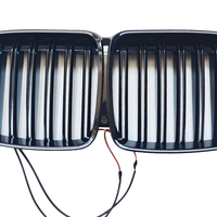 Alta calidad para 19-22 X7 G07 doble 2 líneas Led rejilla negro brillante