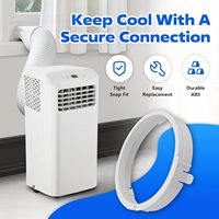 Connecteur de tuyau de climatisation, interface de conduit d'évacuation d'air réglable en ABS, adaptateur de tuyau de climatiseur portable blanc compatible