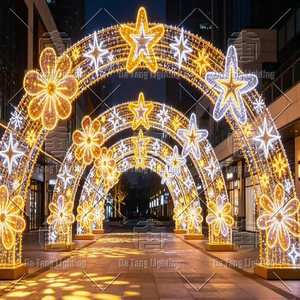 Giant Christmas Arch Tunnel Light Factory China Commercial LED Tunnel Decoration Manufacturer Wholesale Supplier - Product Image 4