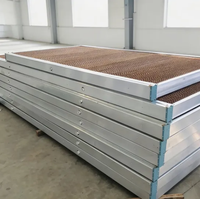Nouveau système de refroidissement par évaporation avec cadre en aluminium et garantie d'un an pour la ventilation du bétail et de la volaille