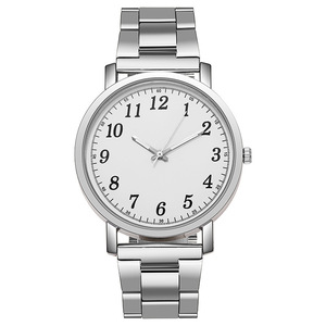 Reloj de pulsera de acero para hombre, reloj para mujer, reloj de cuarzo - Product Image 5