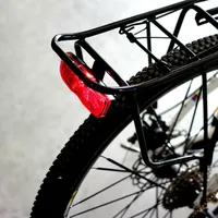 DIHAO Réflecteur arrière de vélo pour porte-bagages, feu arrière réfléchissant alimenté par batterie, accessoires de vélo