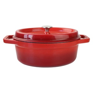 Olla Ovalada de <span class=keywords><strong>Hierro</strong></span> <span class=keywords><strong>Fundido</strong></span> con Revestimiento de Esmalte Antiadherente de Alta Calidad para Cocinar en la Cocina - Product Image 2