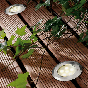 Projecteurs LED encastrés ronds étanches pour jardin, paysage, villa et cour extérieure - Product Image 1