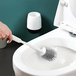 <span class=keywords><strong>Brosse</strong></span> de <span class=keywords><strong>toilette</strong></span> murale suspendue lavable et efficace, à poils doux, en <span class=keywords><strong>silicone</strong></span> premium et durable, noire/grise - Product Image 5