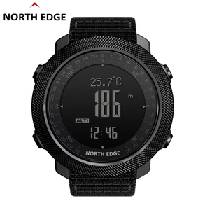 NORTH EDGE นาฬิกาดิจิตอลกีฬาอาปาเช่ เครื่องนับก้าว 50 ม. นาฬิกาอิเล็กทรอนิกส์กันน้ำสำหรับวิ่งกลางแจ้งปีนเขาฟิตเนสของขวัญ - Product Image 1