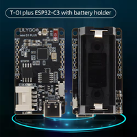 Carte de développement MCU TTGO T-OI PLUS RISC-V ESP32-C3 avec support de batterie rechargeable 16340, compatible Wi-Fi et BLE