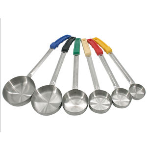 أوانٍ للمطبخ من الفولاذ المقاوم للصدأ صلبة بقاع مسطح ومغرفة المطبخ - Product Image 1