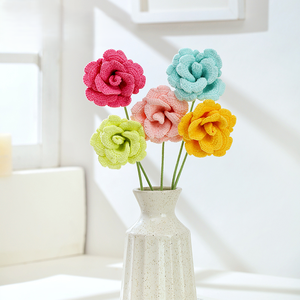 Flores <span class=keywords><strong>de</strong></span> Gasa y Jazmín Artificiales Tejidas a Mano, Ideales para Bodas, Decoración del Hogar y Regalos <span class=keywords><strong>de</strong></span> Graduación - Product Image 3