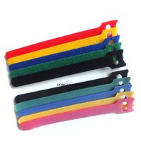 Verstellbarer Wiederverwendbarer Nylon-Klettverschluss-Kabelbinder mit Doppelverschluss für Kabelmanagement und Kabelorganisation