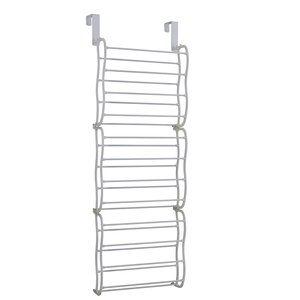 12 Tier Over Door Hanging <b>Shoe</b> <b>Rack</b> Metal <b>Storage</b> Stand Iron Organizer for Bedroom Apartment Hotel - Product Image 1