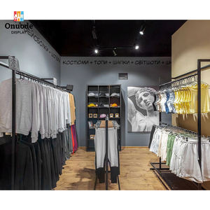 Custom Eco-Friendly Heavy Duty Clothing <b>Display</b> Racks | <b>Wall</b>-Mounted Garment <b>Cabinets</b> & Fashion Boutique Island Stands - Product Image 6