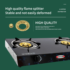 Prix compétitif plaque de cuisson en verre à gaz double brûleurs en fonte cuisinières de cuisine - Product Image 5