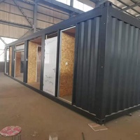 Conteneur de chantier portable, de 10, 20 ou 40 pieds, fait à la main, usage de maison et de construction