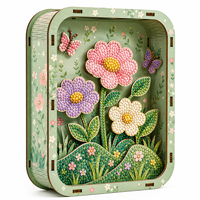 Kits de Peinture Diamant en Bois 3D Personnalisés pour Adultes, Accessoires de Kits d'Art Diamant en Bois, Vente en Gros Direct Usine B2B