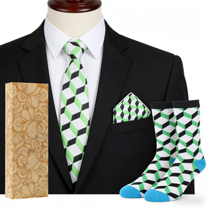 V&J Wholesale : Créez votre propre ensemble personnalisé de cravate, pochette de costume et chaussettes <span class=keywords><strong>pour</strong></span> homme, ensemble de cravate formel <span class=keywords><strong>pour</strong></span> mariage - Product Image 4