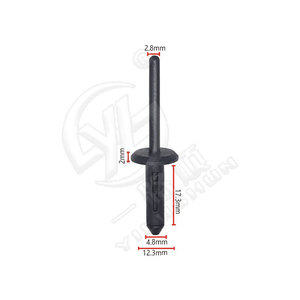 Remaches Ciegos Smooth Sailing S12 de 2.8mm de Diámetro y 17.3mm de Longitud para Autos Volkswagen y Audi - Product Image 1