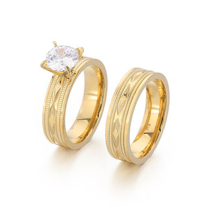 Minimalist Personalized Hollow Zircon Inlaid 316L Stainless Steel <b>Adjustable</b> <b>Ring</b> 18K Gold Plated Titanium Steel Finger <b>Ring</b> - Product Image 6
