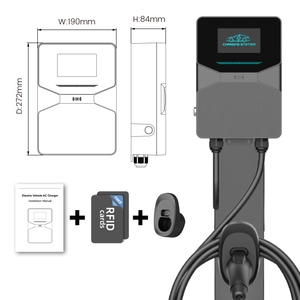 Estación de Carga para Vehículos Inteligente de Nivel 2, 11KW/22KW, Montada en Pared, con Control por Aplicación, WIFI, OCPP, Tipo 2, Wallbox - Product Image 3