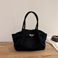 Sacs fourre-tout décontractés pour femmes, nouvelle collection hiver 2025, style occidental plissé, sac à bandoulière tendance