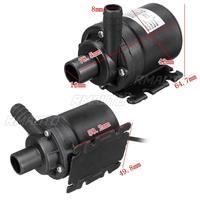 Pompe à eau submersible portable à moteur sans balais solaire DC 12V/24V 5M 800L/H pour fontaines de camping-car et chauffe-eau
