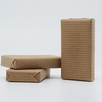 Fabricant de soins corporels de luxe en marque privée OEM, savon d'hôtel bio en papier kraft biodégradable de grande taille, respectueux de l'environnement