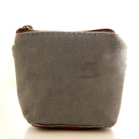 Kanvas Klasik Retro Wanita Dompet Koin Kecil Dompet Kartu Kunci Tas Uang Gadis Dompet Pemegang Koin Mini