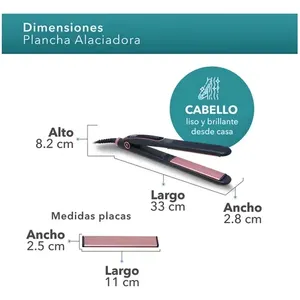 Raddrizzamento ferro RC-P50 nero con Logo personalizzato titanio ceramica PTC piastre per uso domestico Hotel e all'aperto