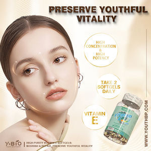 <span class=keywords><strong>Vitamin</strong></span> <span class=keywords><strong>E</strong></span> 400IU D-Alpha Tocopherol Berbasis Tumbuhan Label Bersih Kapsul Lunak untuk Dewasa Mendukung Imunitas Tanpa Bahan Tambahan Buatan Vegan - Product Image 2