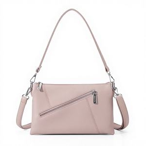 Cross-border Explosions Wholesale New Ladies PU <b>Small</b> Square <b>Shoulder</b> <b>Bag</b> with Zipper Closure Fashion Trend Polyester - Product Image 1