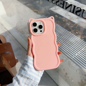 Funda Protectora para Teléfono Móvil de TPU de Silicona con Diseño de Orejas de Gato de Dibujos Animados, con Borde Ondulado Grande, para Oppo A3X A80 A60 A59 A5 <span class=keywords><strong>A9</strong></span> A11X A31 A57 A1K F11 - Product Image 3