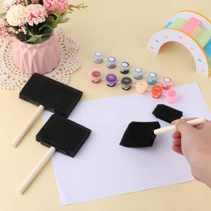 <span class=keywords><strong>Pinceau</strong></span> Woxin 1 pouce, léger et durable, en mousse PU noire, manche en bois, pour <span class=keywords><strong>peinture</strong></span> acrylique, teintures, vernis, projets d'artisanat et de loisirs créatifs - Product Image 4