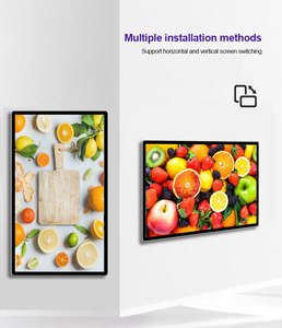 ZhuXin Ultra Narrow Bezels Frameless LCD Advertising Player Indoor Android <strong>Digital</strong> Menu Board <strong>Digital</strong> Signage and Display - Product Image 2