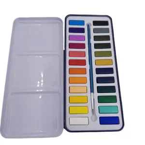 Ensemble de peinture aquarelle 1 pièce, gâteau solide, aquarelle lavable, pour enfants et adultes et artistes