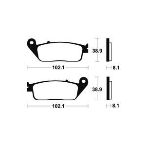 Plaquettes de frein à disque pour moto (semi-métalliques) pour Honda 125/<span class=keywords><strong>RS</strong></span> 250/CBR 600 <span class=keywords><strong>Kawasaki</strong></span> pour Ninja <span class=keywords><strong>650</strong></span> pour Yamaha & Shengshi - Product Image 4