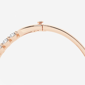 7 CTW Round Lab Grown Diamond <b>Bangle</b> Bracelet 7 Inch Elegant Sparkling Fashion Jewelry for Women - Product Image 2