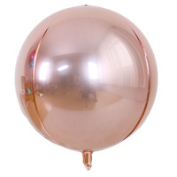 Ballon gonflable 22 pouces sphère de couleur Pure ballon rond en aluminium 4D ballon en aluminium pour ballons décoration de fête