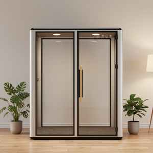 Mode gris bureau cabine insonorisée cabine silencieuse studio d'enregistrement à domicile cabine <span class=keywords><strong>téléphonique</strong></span> chambre insonorisée - Product Image 1