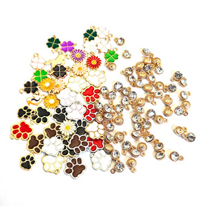 Breloques en strass S28, alliage de zinc, serti de cristaux, pour la création de bijoux DIY, accessoires, cristaux ronds transparents de 10 mm - Product Image 4