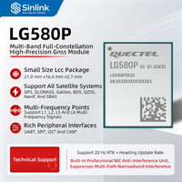 Module GNSS RTK LG580P multibandes, constellations complètes GPS, GLONASS, Galileo, BDS, QZSS, NavIC pour positionnement de haute précision
