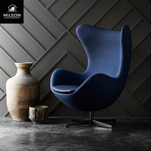 Poltrona Singola Nordica Girevole in Metallo e Pelle/Tessuto per <span class=keywords><strong>Soggiorno</strong></span>, Sala Conferenze, Hotel, Modello Designer - Product Image 5