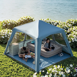 Shan <span class=keywords><strong>Yuo</strong></span> 2025 Nueva Tienda de Campaña Inflable con Techo de Bambú, Toldo para Exteriores, Protección Solar, Gazebo, Equipo de Campamento Gratuito - Product Image 4