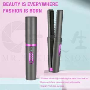 Plancha de Pelo Profesional de Titanio Inalámbrica de Lujo con Pantalla LED, Plancha Eléctrica Recargable para Uso en Interiores y Exteriores, 1 Año de Garantía - Product Image 5