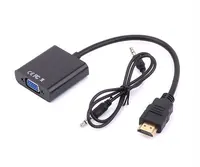 HDMI A VGA con Adattatore Audio/senza Audio Adattatore/con audio con caricatore usb adattatore HDMI A VGA adattatore