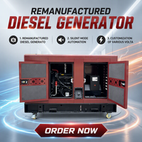 Groupe électrogène diesel silencieux remanufacturé 200 KVA résistant aux hautes températures, avec capot insonorisé tropicalisé, pour le Moyen-Orient