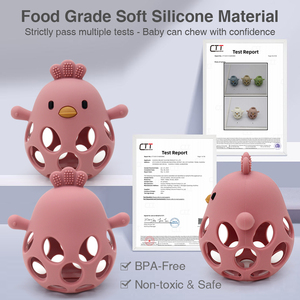 Nouveaux jouets sensoriels pour bébés autistes sans BPA, jouets à mâcher pour bébés, jouets à mâcher en silicone pour bébés, jouets à mâcher en forme d'animaux - Product Image 3