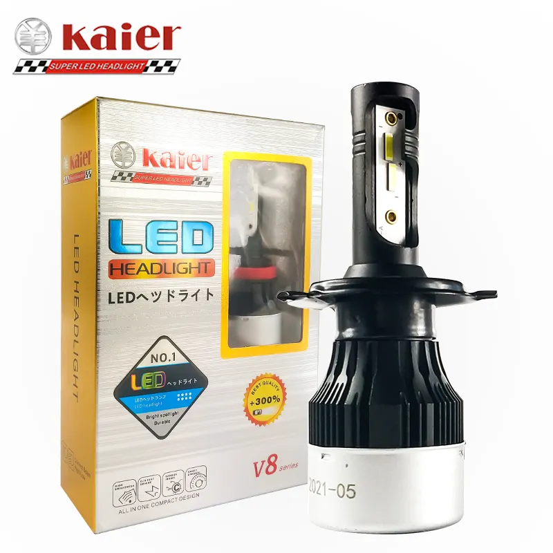 Kaier lampu depan led mobil, bohlam klasik terang tinggi truk bus mobil otomatis harga pabrik