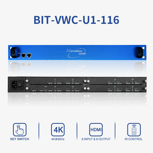 Bộ điều khiển tường video 4X4 <span class=keywords><strong>2X8</strong></span>, độ phân giải cực cao 4K60, bộ mở rộng ma trận <span class=keywords><strong>HDMI</strong></span> 16 kênh cho tường video quy mô lớn - Product Image 3