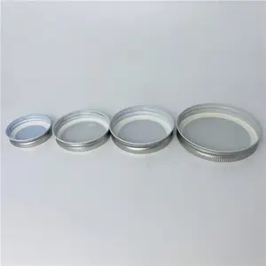 Personalizzato 38mm 48mm 63mm 70mm 87mm tappo a vite in alluminio per barattolo di vetro