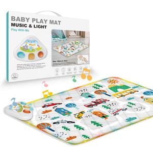 <span class=keywords><strong>Tapis</strong></span> de jeu musical pour bébé 100*70cm Jouet Conte de rhymes d'enfance <span class=keywords><strong>Tapis</strong></span> d'activités Matelas doux pour nourrissons Couverture de jeu avec musique et éclairage - Product Image 1